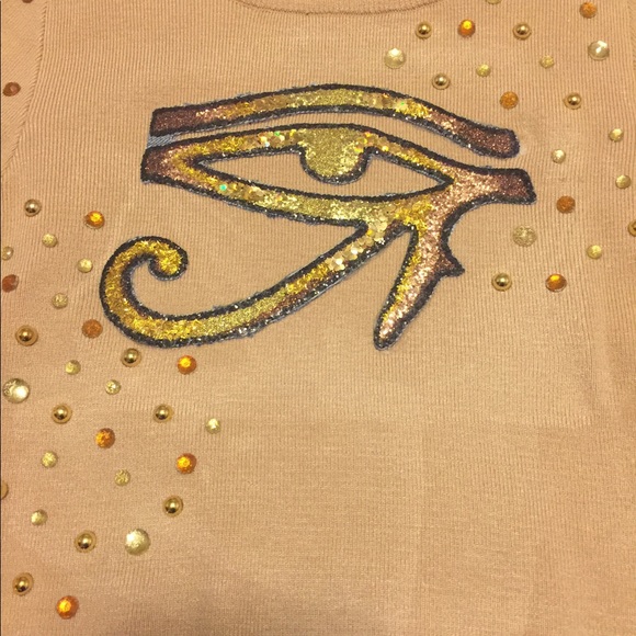 Eye of Horus Crop top sweater. - Picture 2 of 4